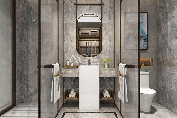 商务酒店卫生间浴室设计